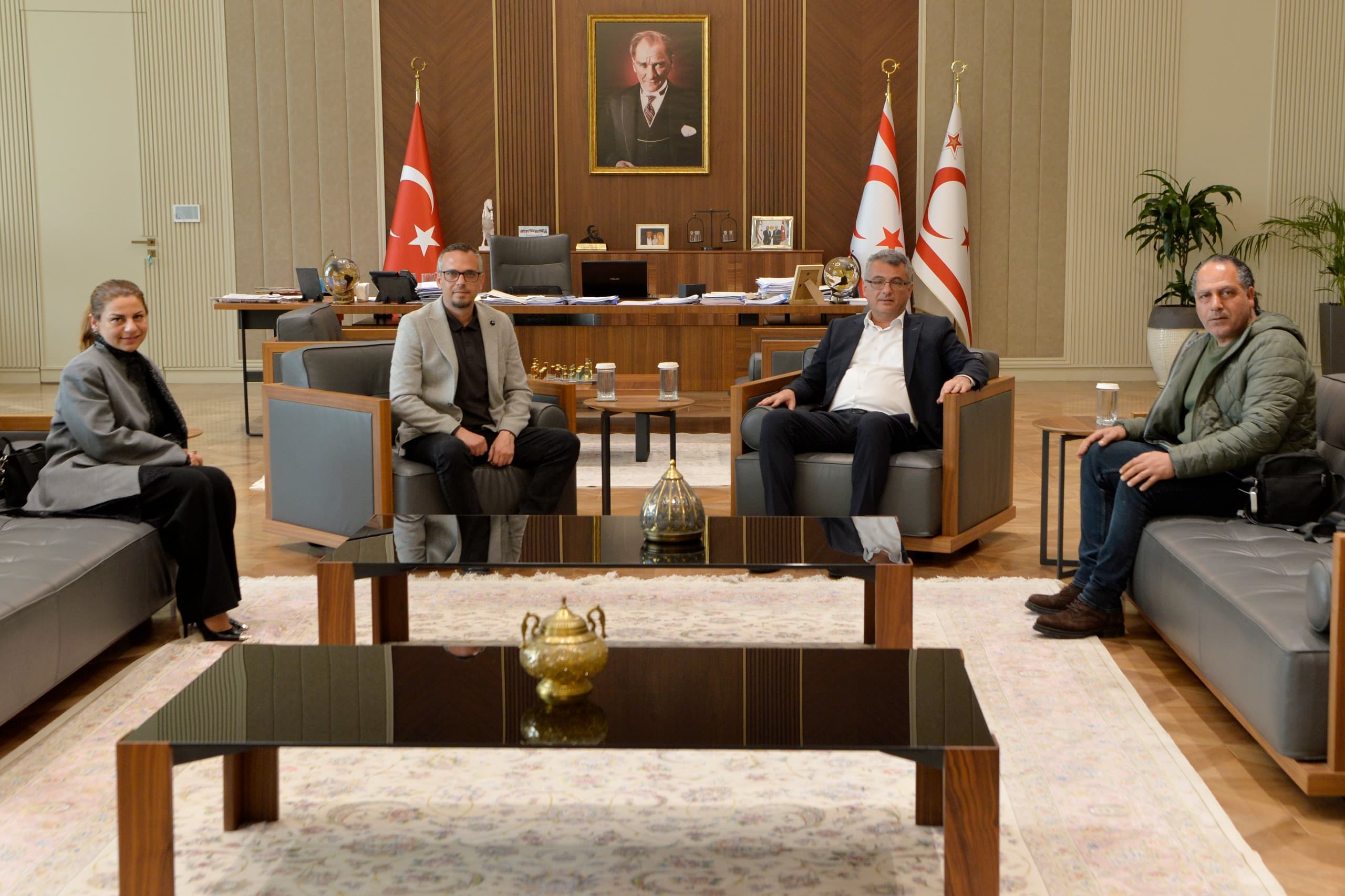 Cumhurbaşkanı Erhürman, Güç-Sen yönetimini kabul etti