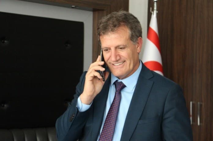 Bakan Arıklı, fiber projesiyle ilgili Cumhurbaşkanı Erhürman ile görüştü